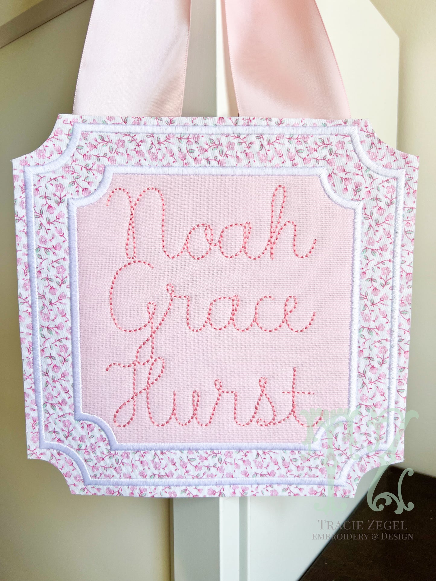 Large Bassinet Card with Detachable Bow