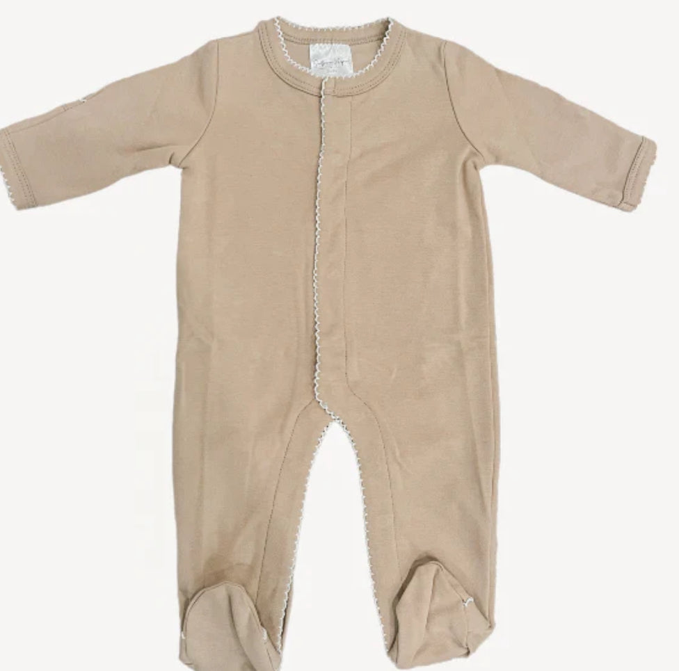 Picot Trim Baby Footies