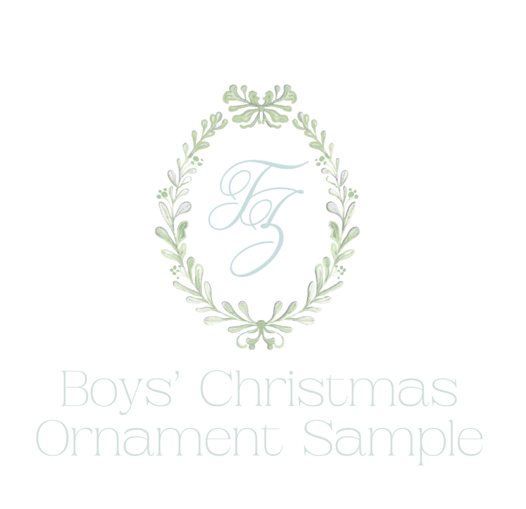 Boys’ Ornament Sample