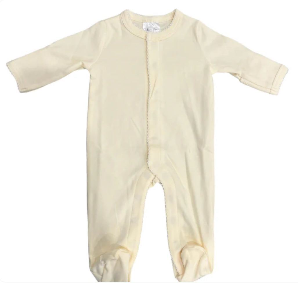 Picot Trim Baby Footies