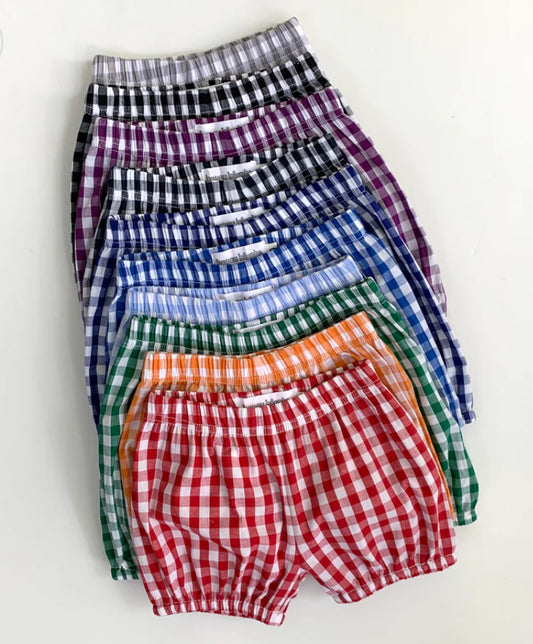Gingham Shorts Bubble Shorts