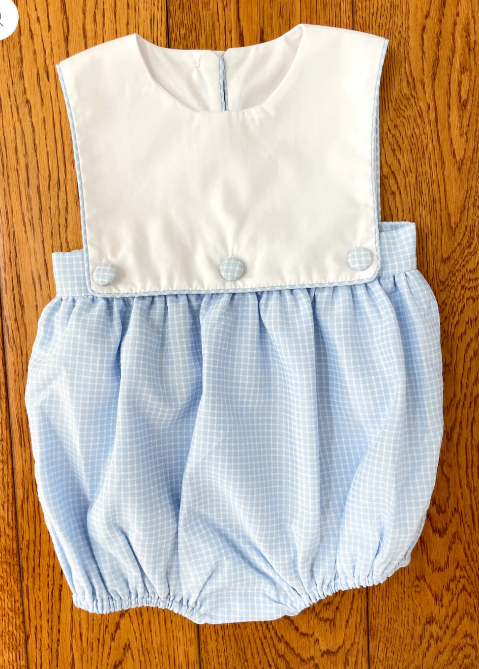 Blue Gingham Baylor Bubble