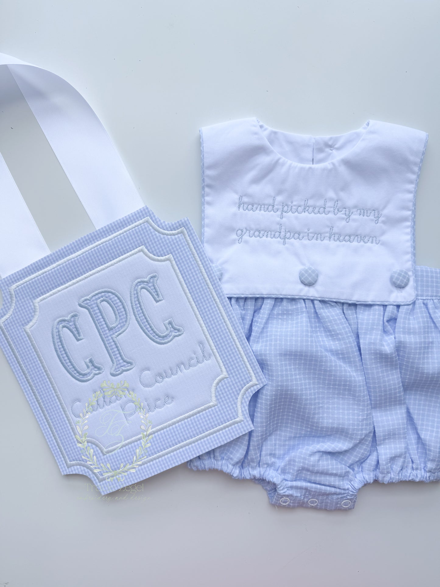 Large Bassinet Card with Detachable Bow