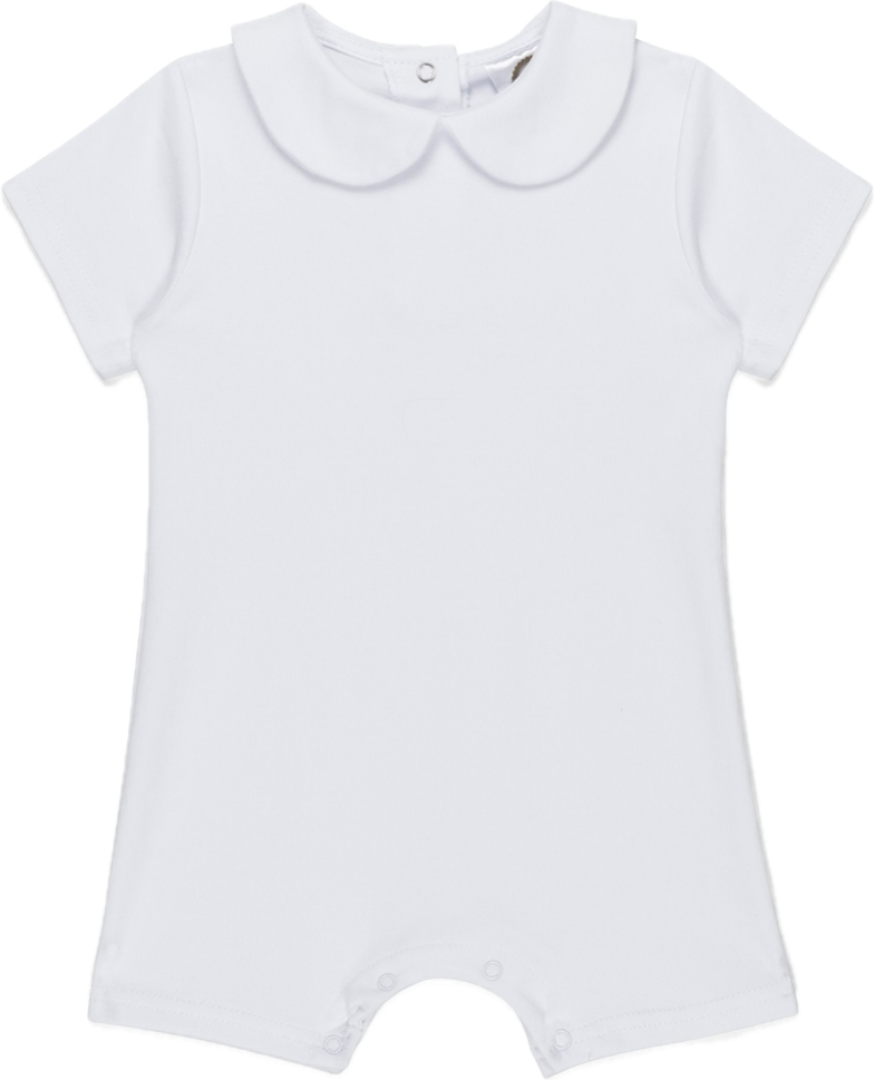 Boys’ Knit Peter Pan Collar Romper