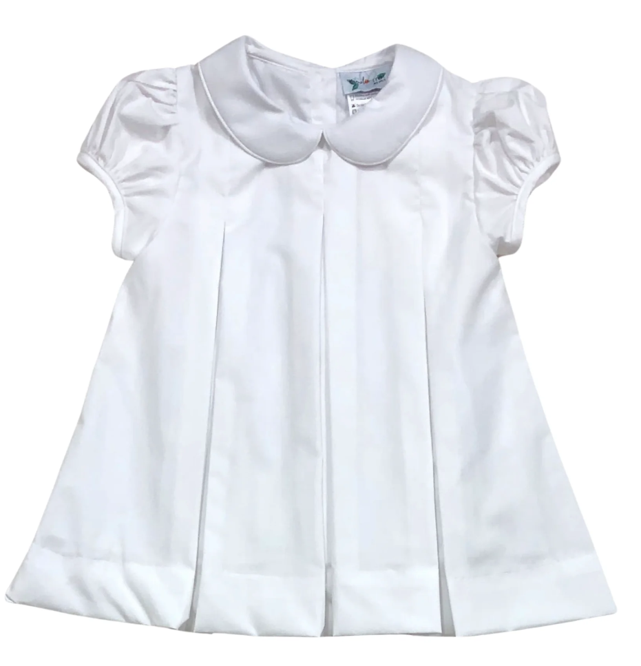 White Pleated Dress