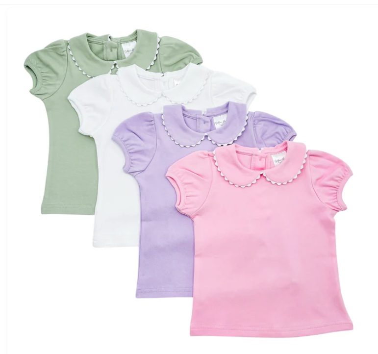 Girls' Short Sleeve RicRac Shirt