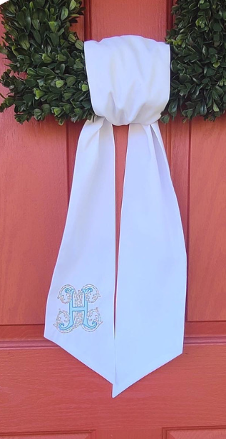 Linen Wreath Sash