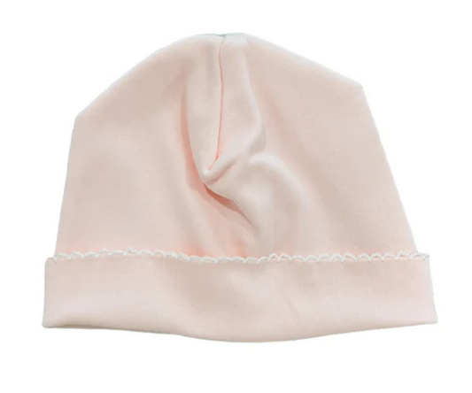 Organic Picot Trim Baby Hat