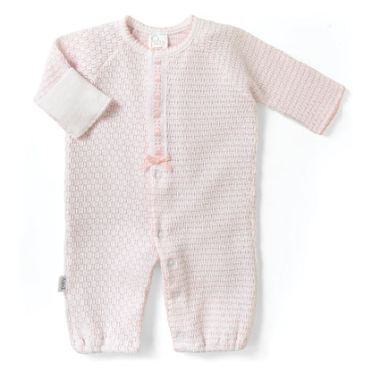 Paty Knit Pinstripe Converter with Eyelet Trim