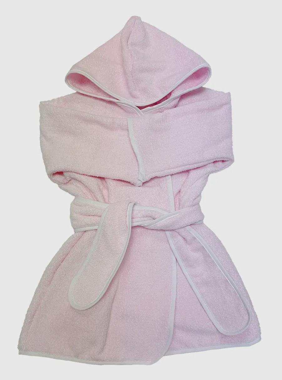 Baby and Toddler Bath Robe with Piping