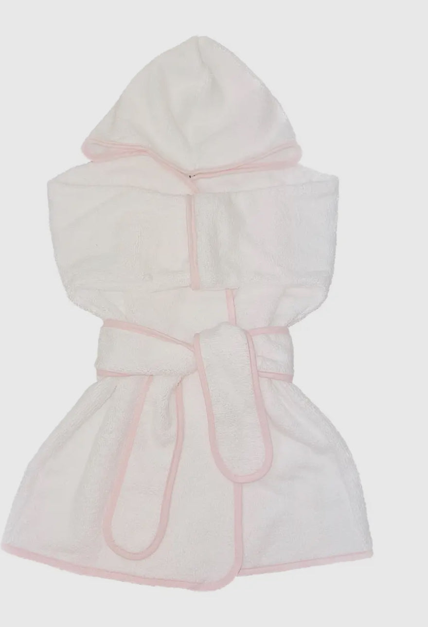 Baby and Toddler Bath Robe with Piping – Tracie Zegel Embroidery and Design
