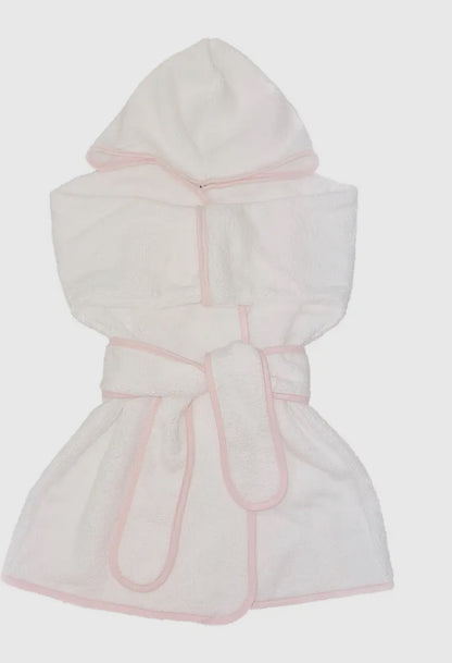 Baby and Toddler Bath Robe with Piping