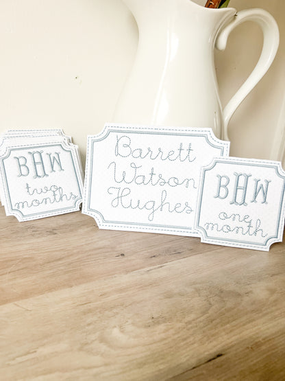 Bassinet Name Card