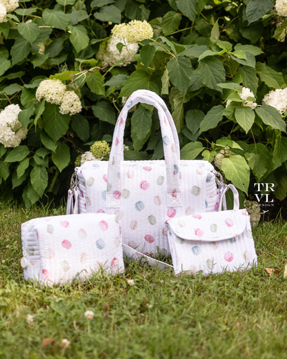 TRVL Baby Bundle- Quilted Stroller Bag, Changing Mat, & Everyday Bag