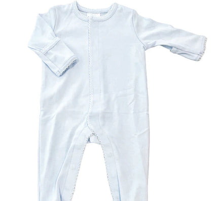 Picot Trim Baby Footies