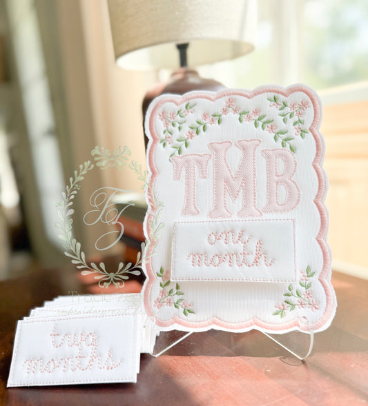 Milestone Card with Interchangeable Months