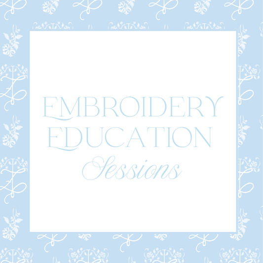 Embroidery Education Sessions