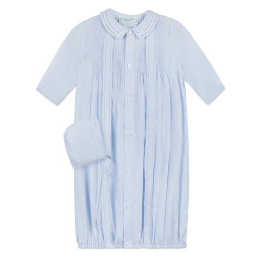 Boys Pintuck Yoke Take Me Home Gown with Bonnet