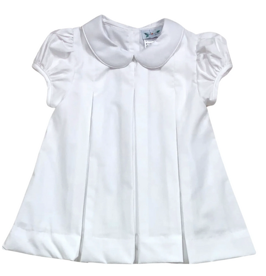 White Pleated Dress
