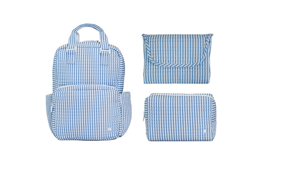 TRVL Baby Bundle- Quilted All You Need Bag, Changing Mat, & Everyday Bag