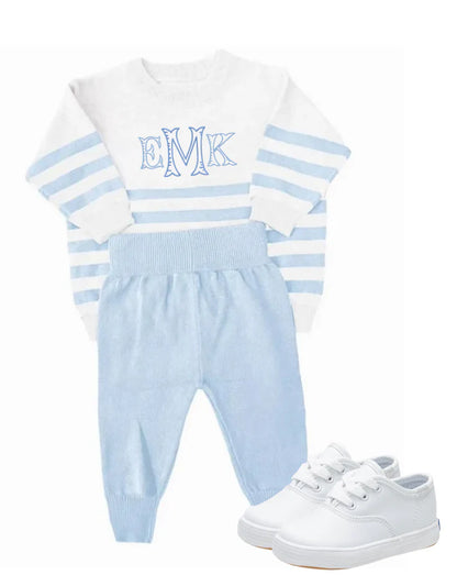 Preorder Blue and Pink Stripe Set