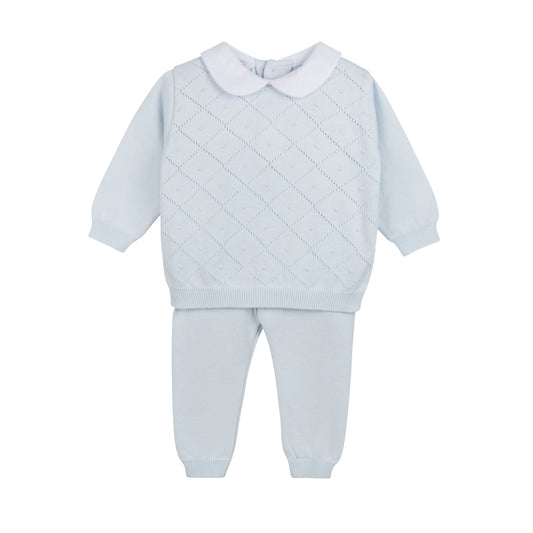 Boys Peter Pan Diamond Knit Set